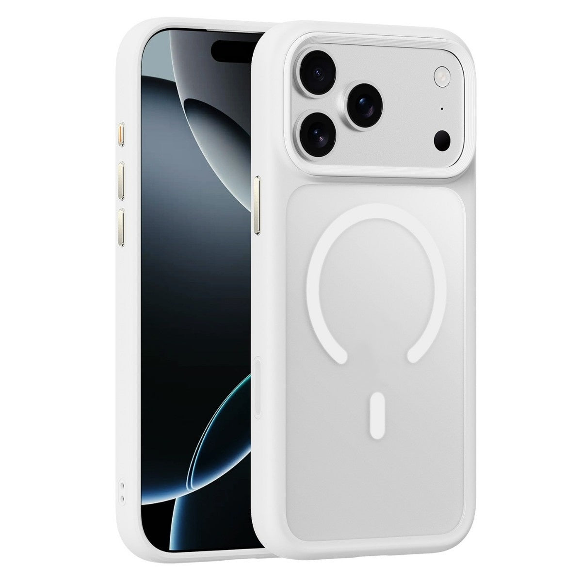 Applicable To 17 ProMax Phone Case Skin Feeling Frosted Transparent Magnetic Drop-resistant Protective Cover