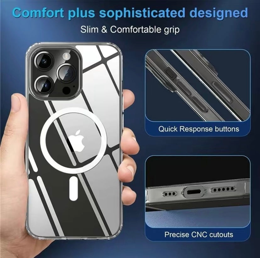 MagSafe Magnetic Shockproof Military Case for iPhone 15
