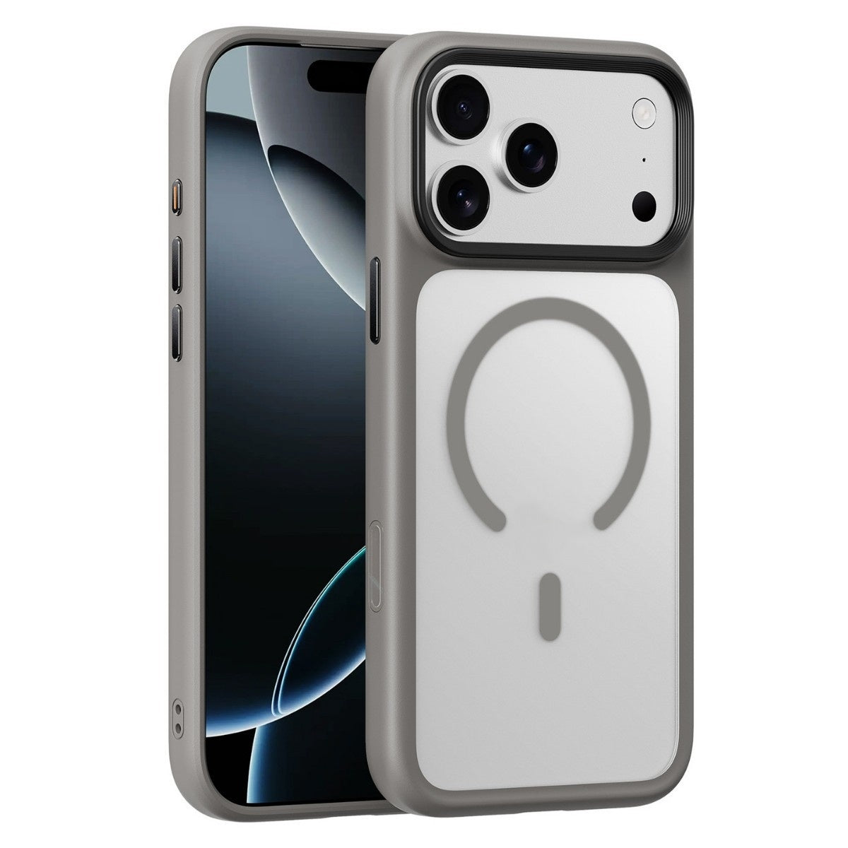 Applicable To 17 ProMax Phone Case Skin Feeling Frosted Transparent Magnetic Drop-resistant Protective Cover