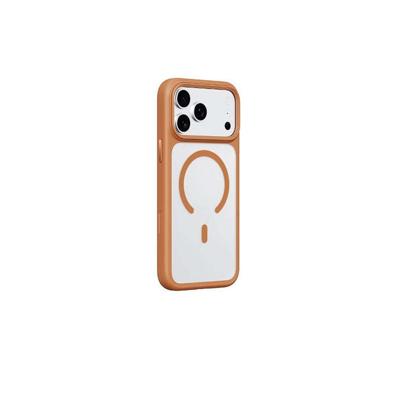Applicable To 17 ProMax Phone Case Skin Feeling Frosted Transparent Magnetic Drop-resistant Protective Cover