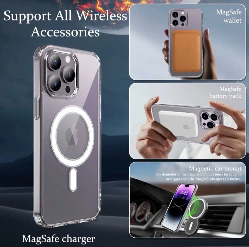 MagSafe Magnetic Shockproof Military Case for iPhone 15
