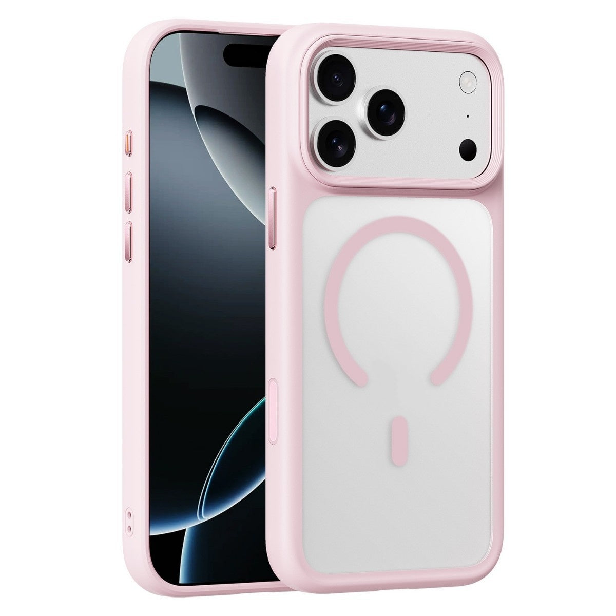 Applicable To 17 ProMax Phone Case Skin Feeling Frosted Transparent Magnetic Drop-resistant Protective Cover